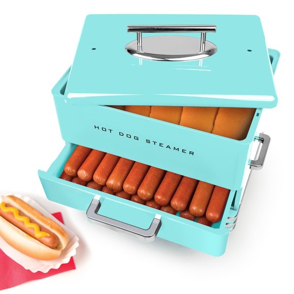 Nostalgia Other - Nostalgia Retro Diner Style Hot Dog Steamer Aqua
